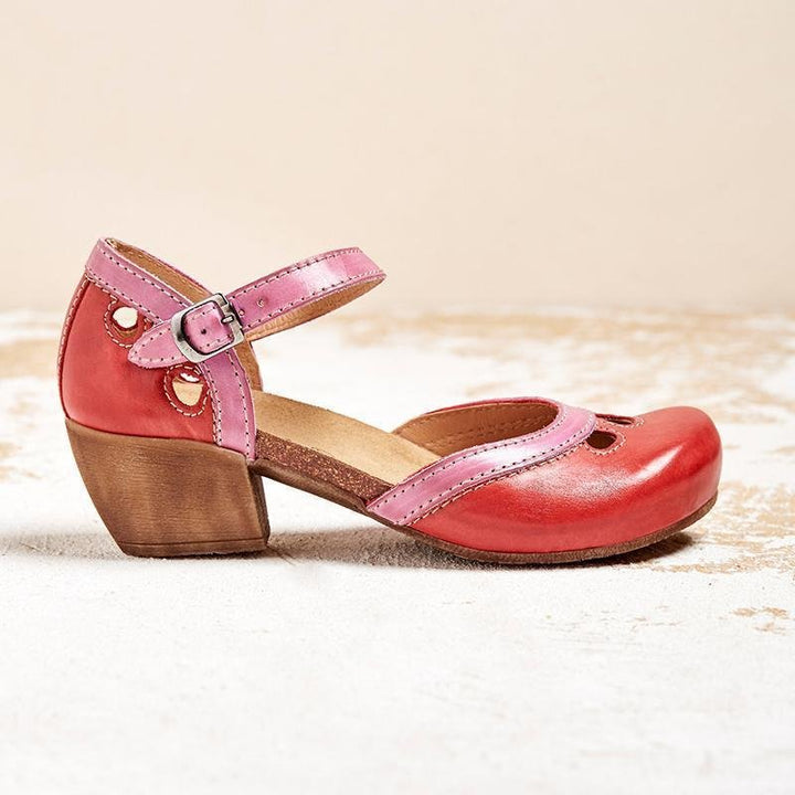 Federschritt | Orthopädische Sandalen mit niedrigem Absatz