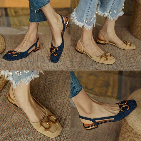 Schnallenglanz | Stilvolle orthopädische Sandalen
