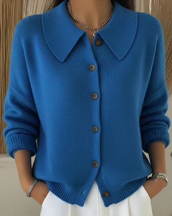 Vespera kurzer Cardigan in Blau