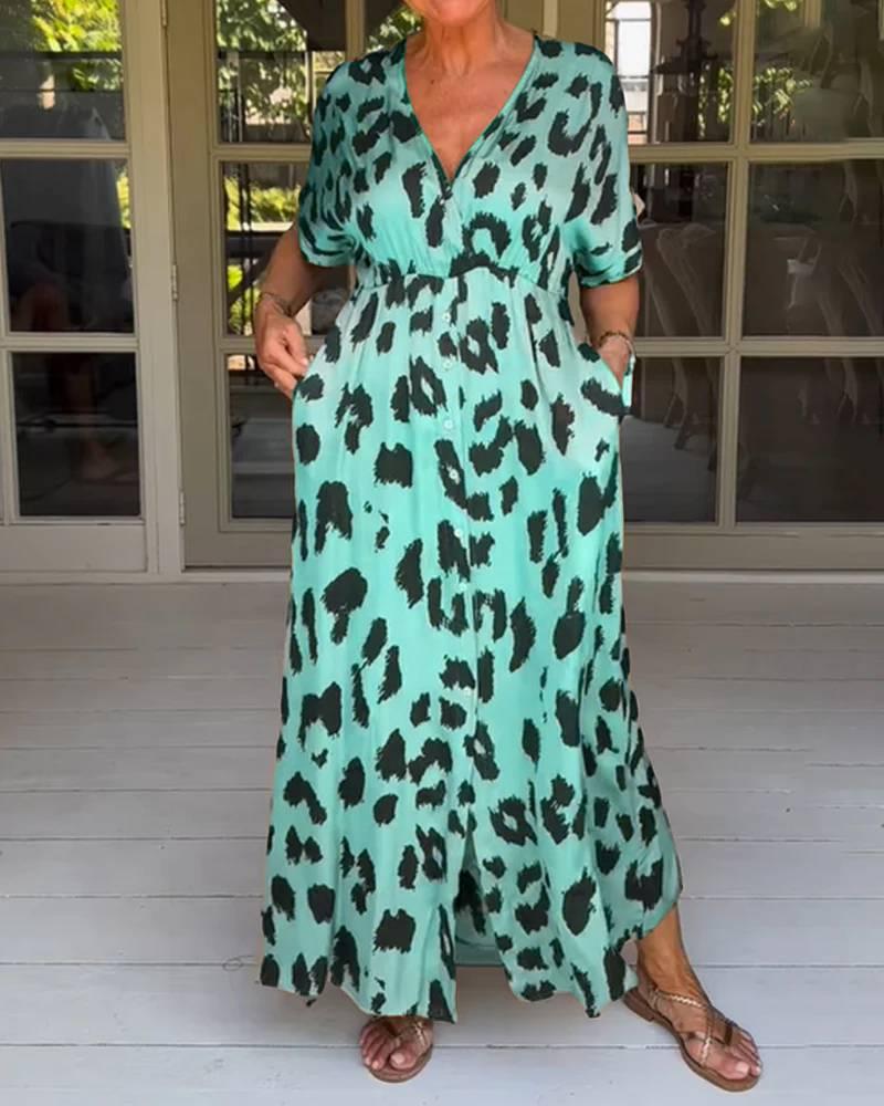 Wildmuster | Kleid mit Leopardenprint