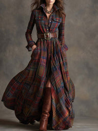 Bodilkaro | Maxi-Hemdkleid mit Karomuster