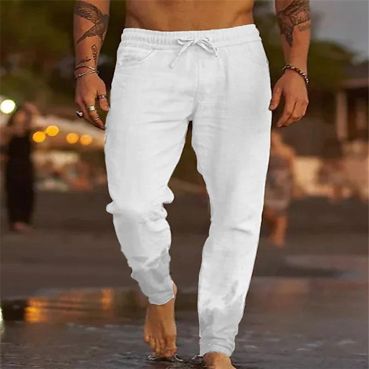 Strandbaumwolle | Lässige Herren Strandhose aus Baumwolle