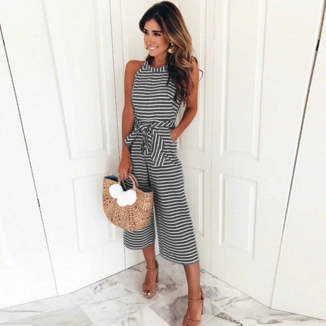 Streifenzauber | Gestreifter Jumpsuit