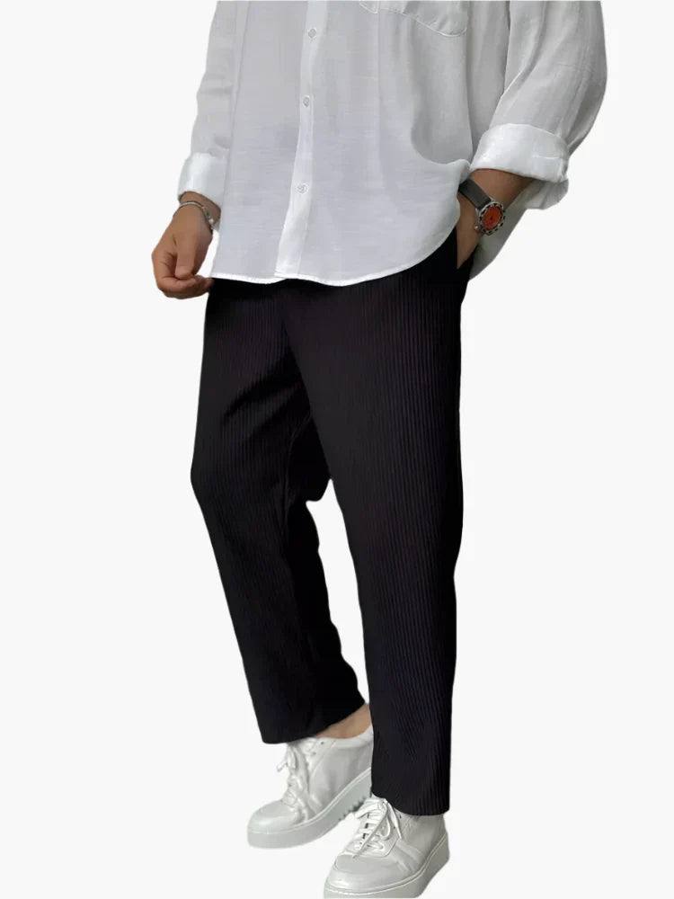 Plisseerelax | Herren Relax Fit Plissee Hose