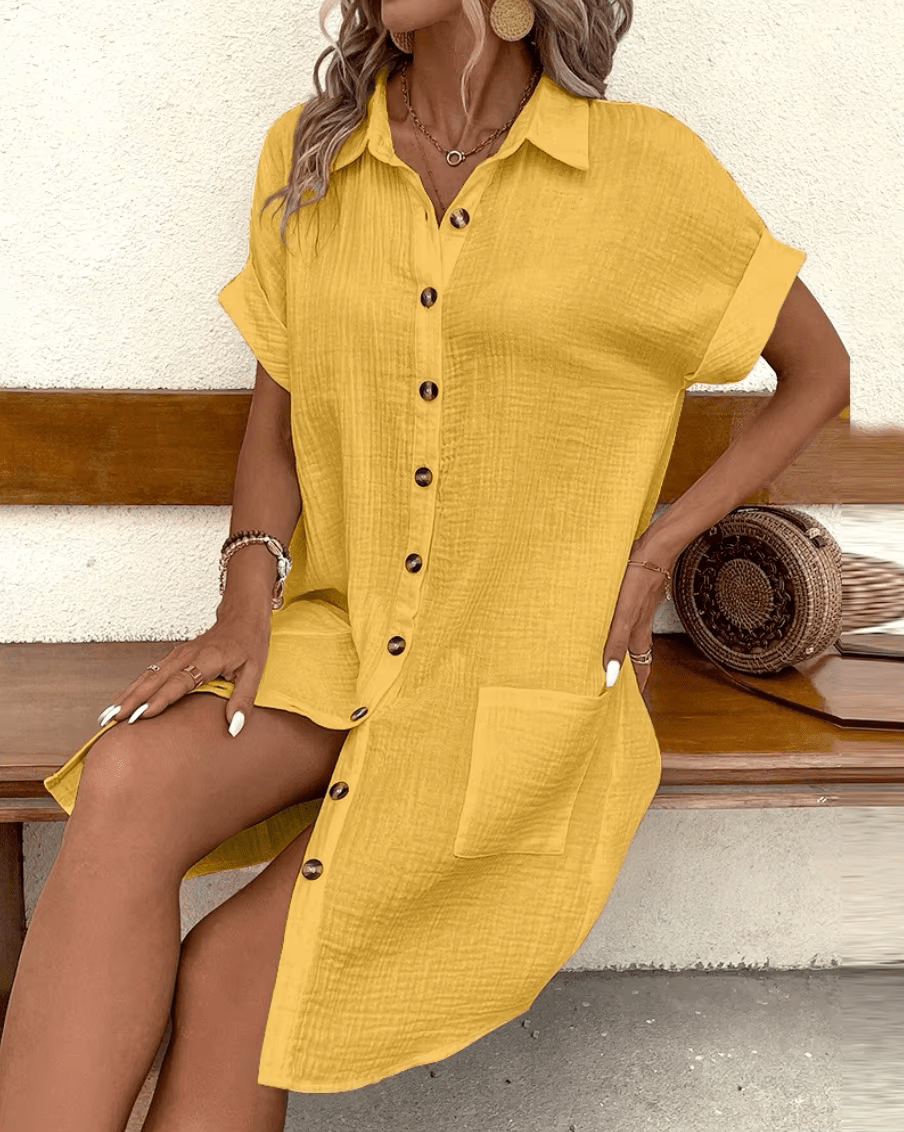 Luzhemd | Bequemes Hemdkleid mit Knöpfen