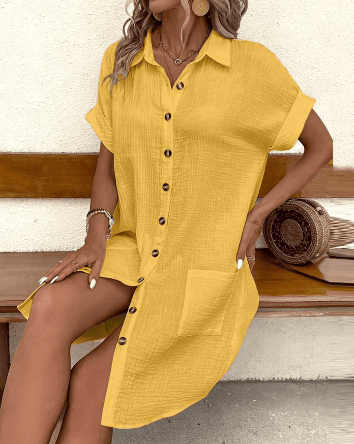 Luzhemd | Bequemes Hemdkleid mit Knöpfen