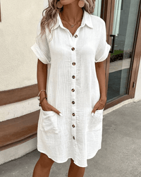 Luzhemd | Bequemes Hemdkleid mit Knöpfen