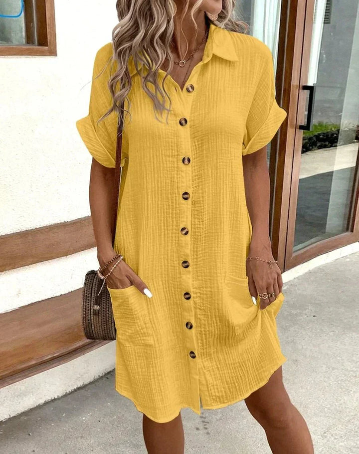 Luzhemd | Bequemes Hemdkleid mit Knöpfen
