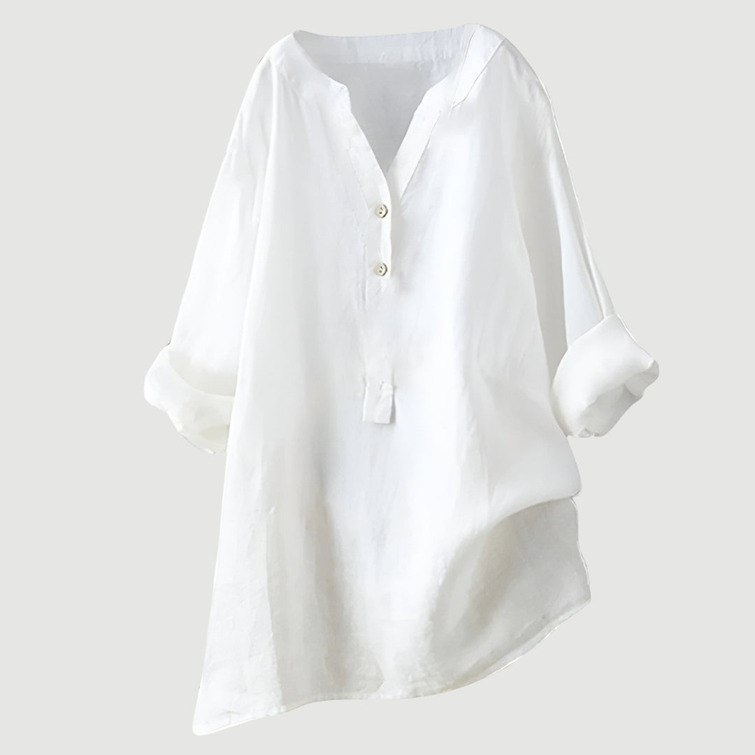 Velina | Minimalistische Knopfleisten-Bluse