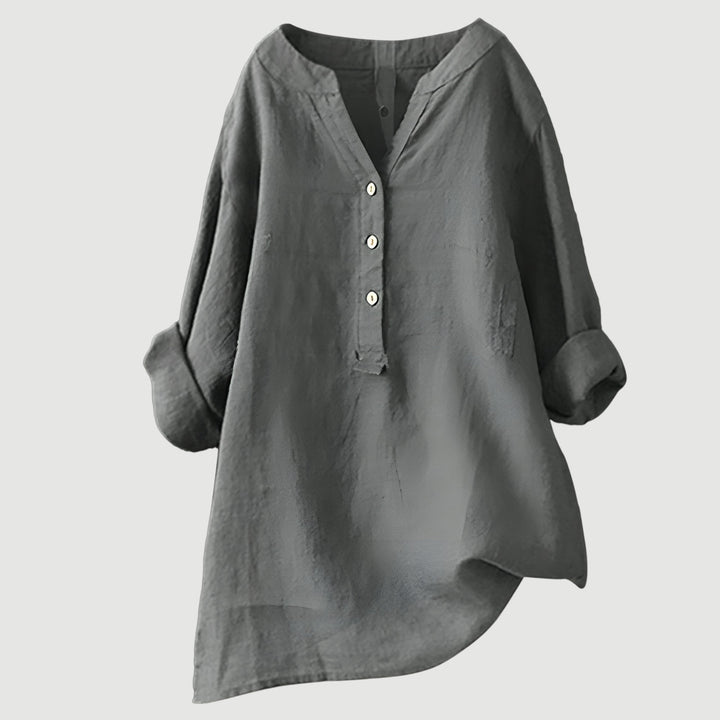 Velina | Minimalistische Knopfleisten-Bluse
