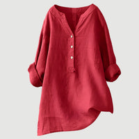 Velina | Minimalistische Knopfleisten-Bluse