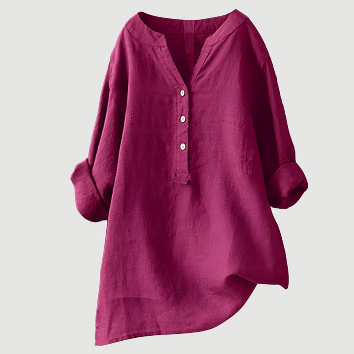 Velina | Minimalistische Knopfleisten-Bluse