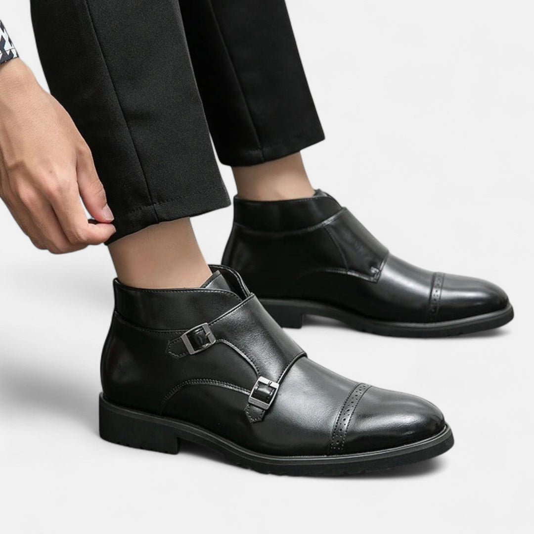 Patriziomonk | Herren Monk Strap Stiefeletten aus Premium-Ecopelle