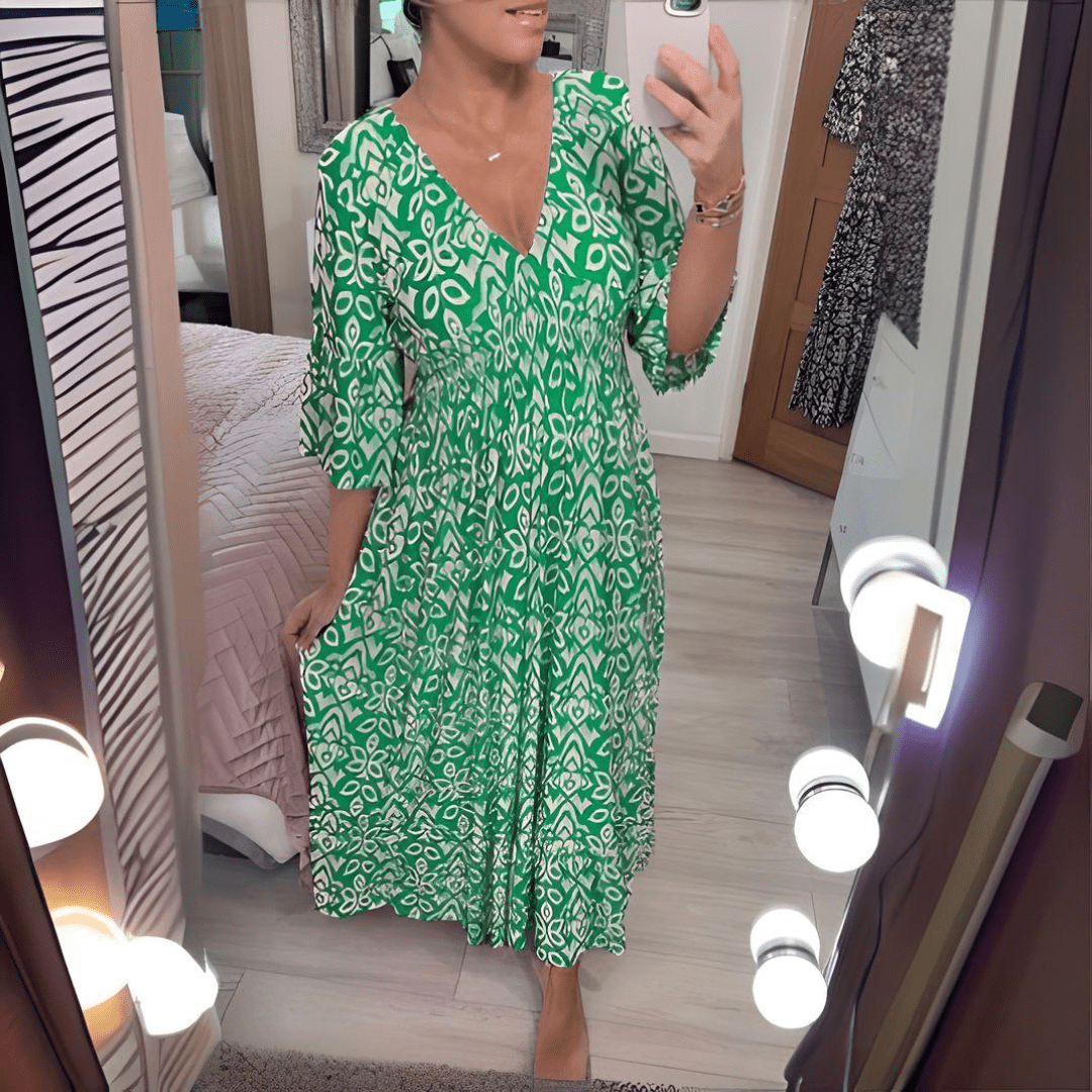 Wüstenblüte | Boho-Print-Kleid