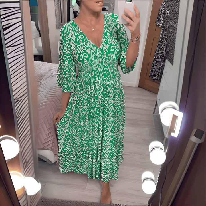 Wüstenblüte | Boho-Print-Kleid
