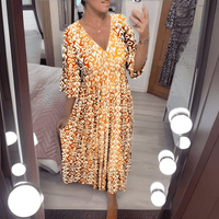 Wüstenblüte | Boho-Print-Kleid
