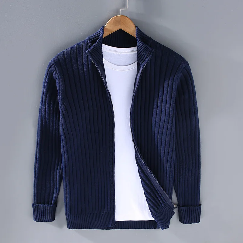 Rubenstrick | Lässige Zip-Up Strickjacke