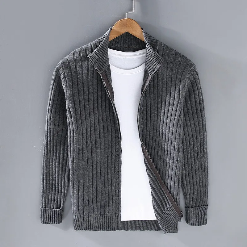 Rubenstrick | Lässige Zip-Up Strickjacke