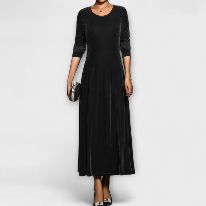 Marilousamt | Weiches Samtkleid