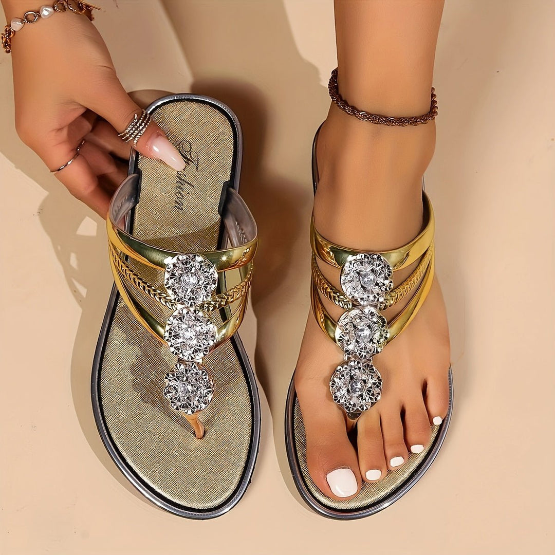 Kristallglanz | Glamouröse Sandalen