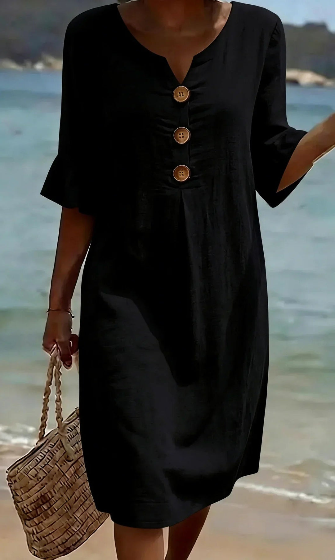 Naomi Shiftkleid in Schwarz