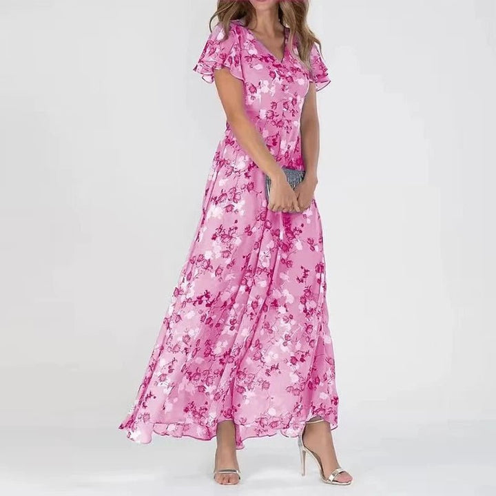 Farbrausch | Glamouröses Kleid mit Bauch-Kaschier-Effekt