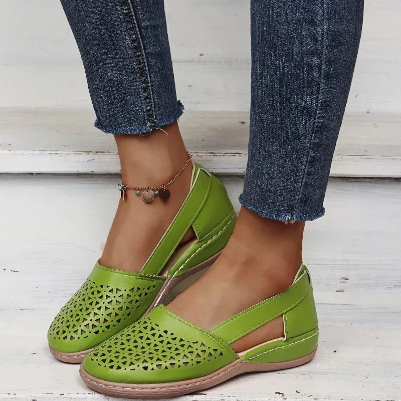 Luftschritt | Perforierte Slip-On-Flats