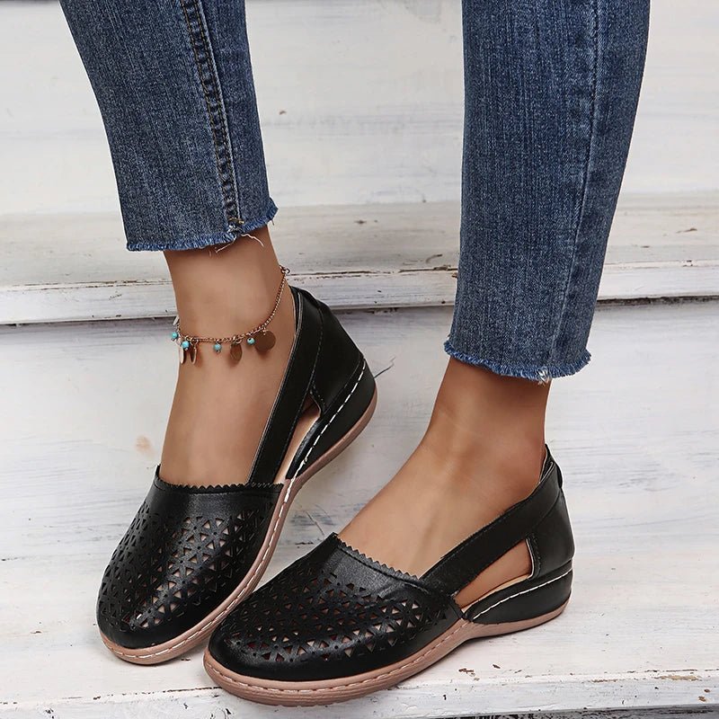 Luftschritt | Perforierte Slip-On-Flats