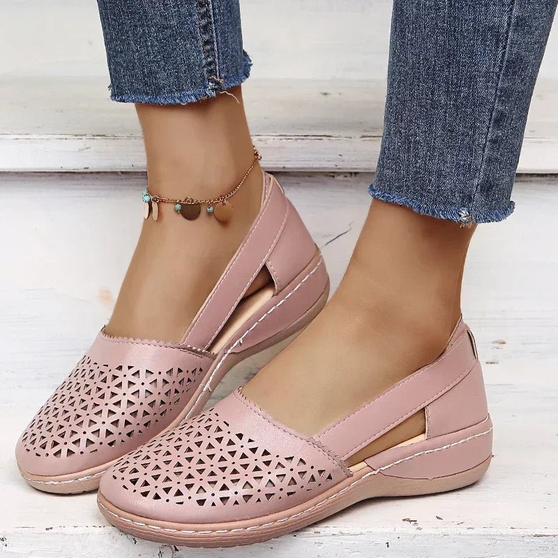 Luftschritt | Perforierte Slip-On-Flats