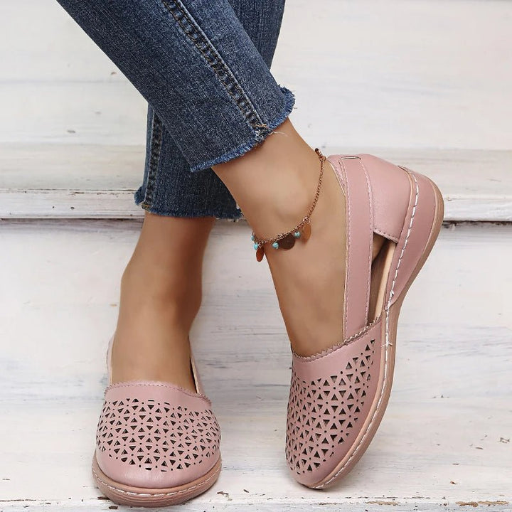 Luftschritt | Perforierte Slip-On-Flats