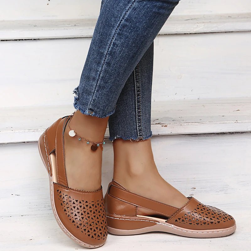 Luftschritt | Perforierte Slip-On-Flats