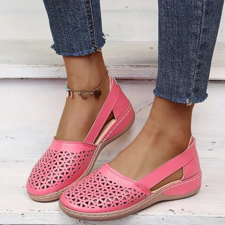 Luftschritt | Perforierte Slip-On-Flats