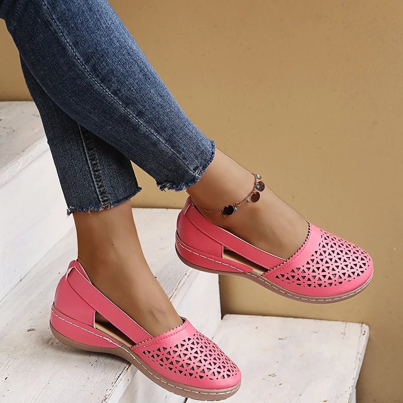 Luftschritt | Perforierte Slip-On-Flats