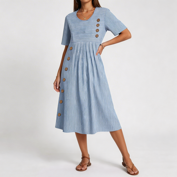 Sofia Midikleid in Blau