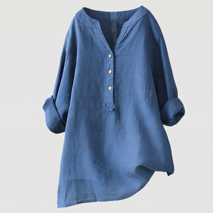 Velina | Minimalistische Knopfleisten-Bluse