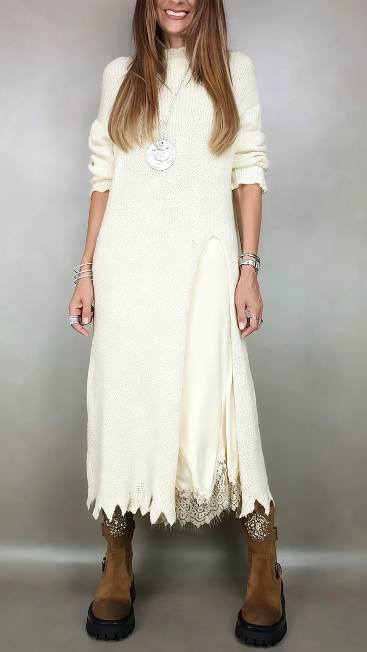 Artontwo | Elegantes Zweiteiliges Set aus Pullover und Kleid