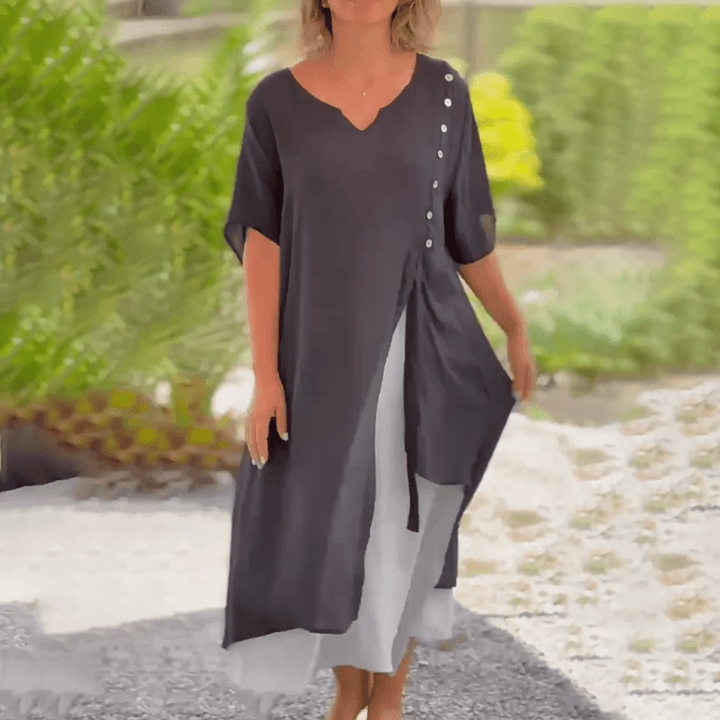 Zeitlosglanz | Klassisches Maxikleid