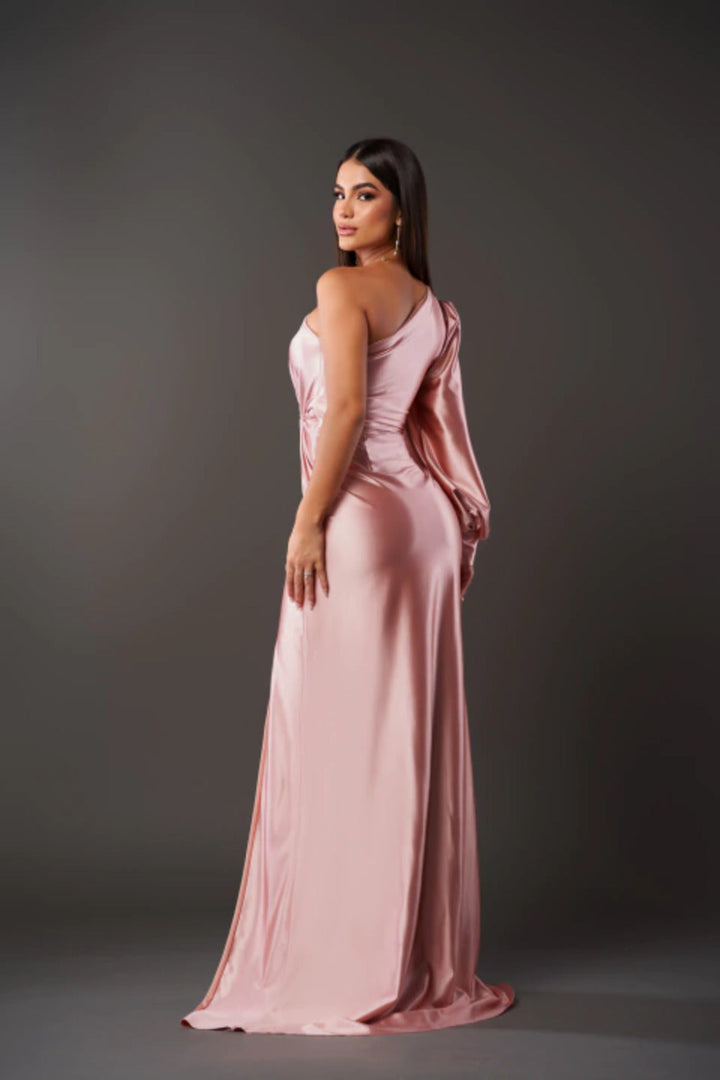 Dorieschlitz | Asymmetrisches Kleid mit langem Schlitz