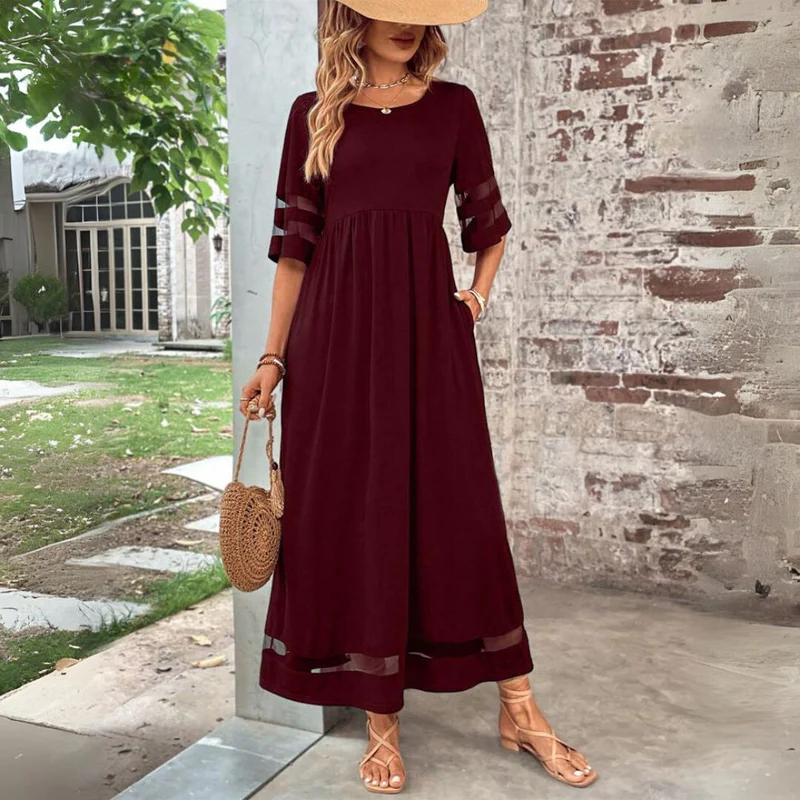 Cerelia Midikleid in Rot