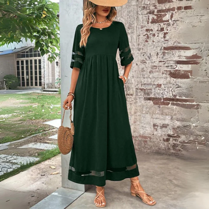 Cerelia Midikleid in Grün