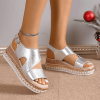 Glamourschimmer | Plateausandalen