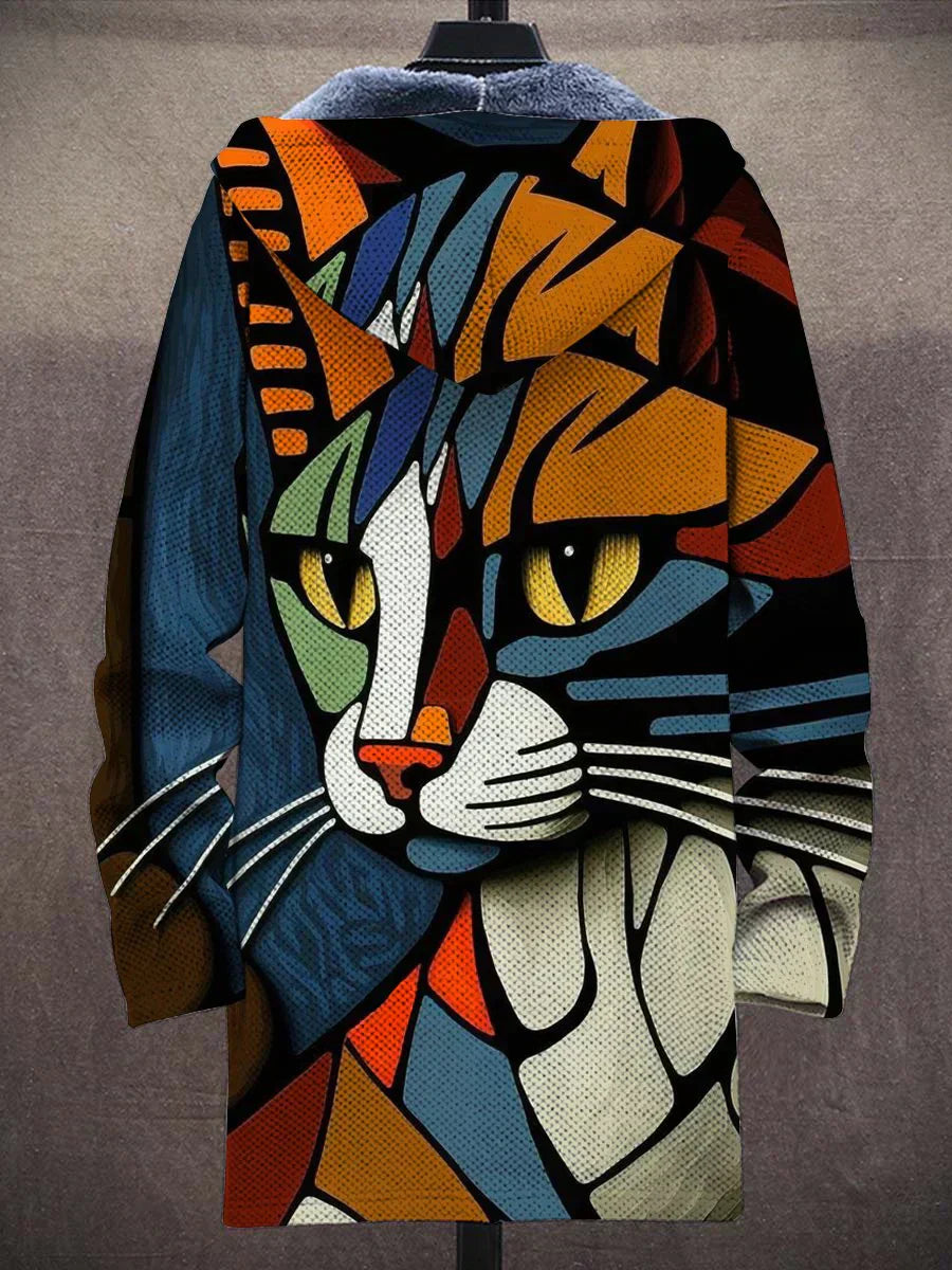 Farbkapuze | Kapuzenjacke mit künstlerischem Print
