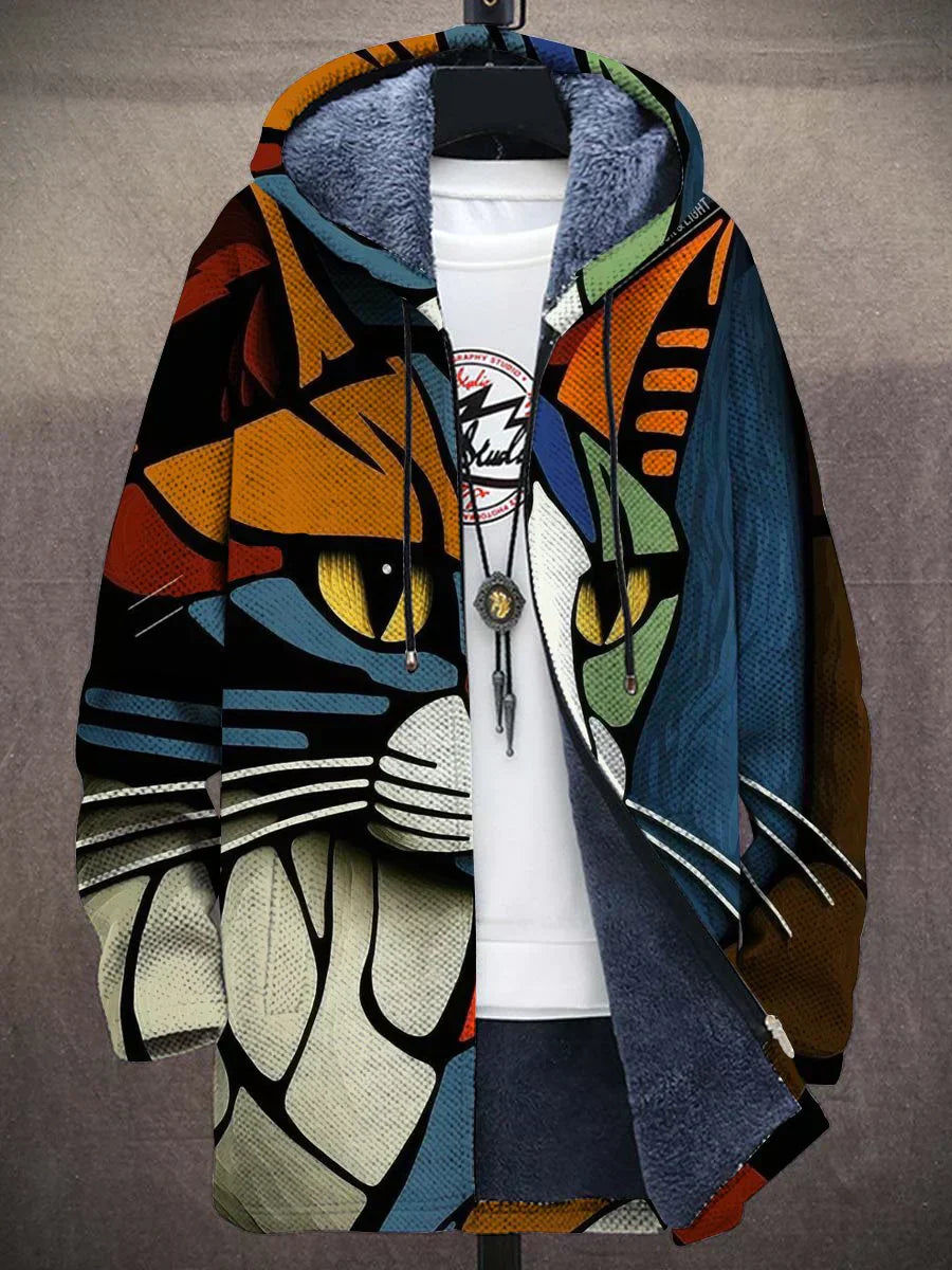 Farbkapuze | Kapuzenjacke mit künstlerischem Print