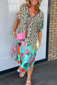 Wildfang | Lässiges Kleid mit Leopardenprint