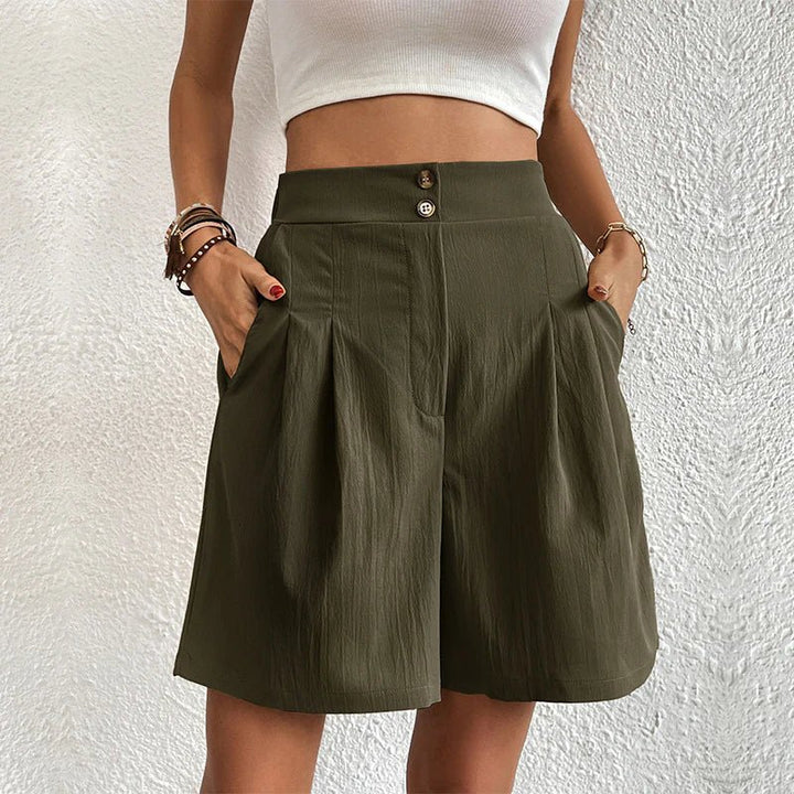 Hochbund | Komfort-Shorts mit hoher Taille