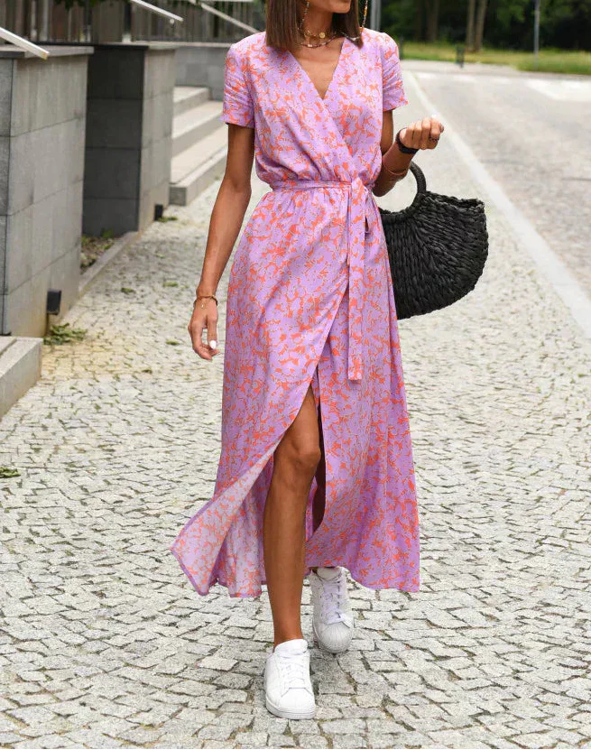Jorlynform | Elegantes Kleid mit V-Ausschnitt und figurbetonter Passform