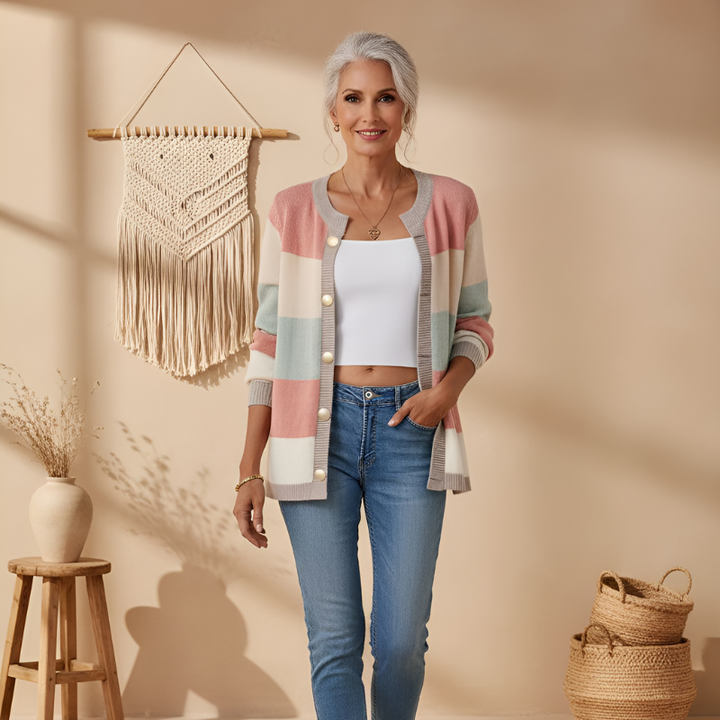 Pastellstrick | Schicker Cardigan