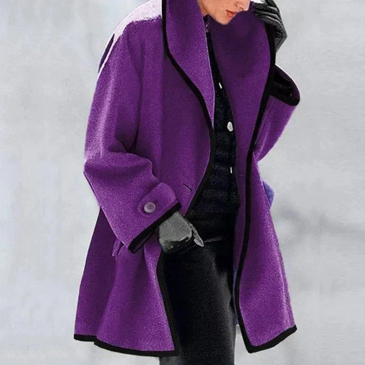 Kuschelmantel | Zweireihiger Fleece-Mantel