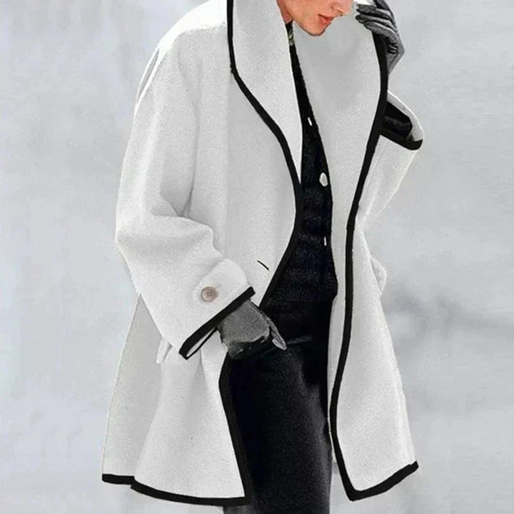Kuschelmantel | Zweireihiger Fleece-Mantel