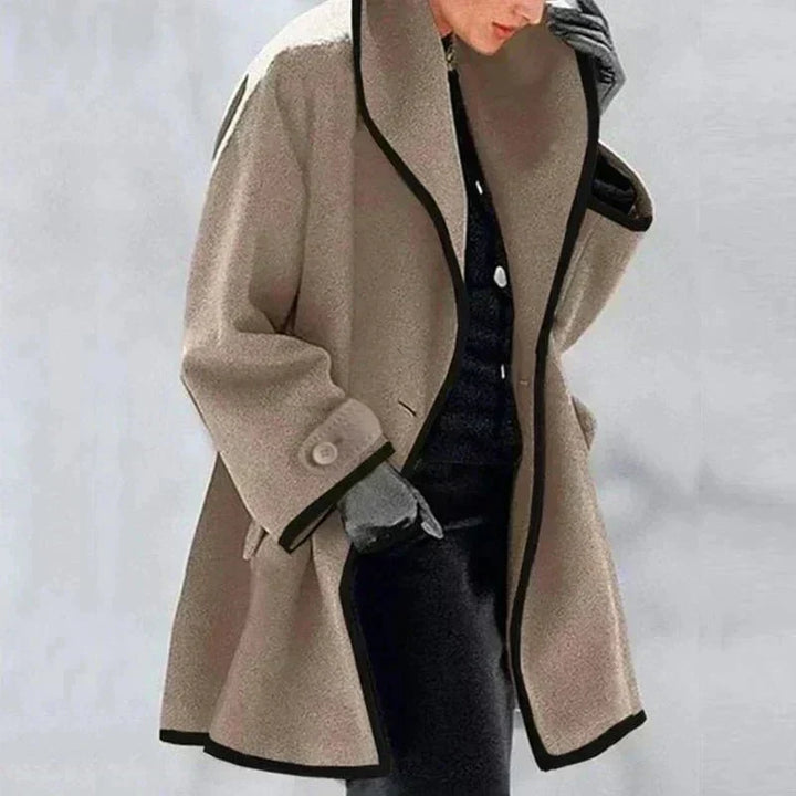 Kuschelmantel | Zweireihiger Fleece-Mantel